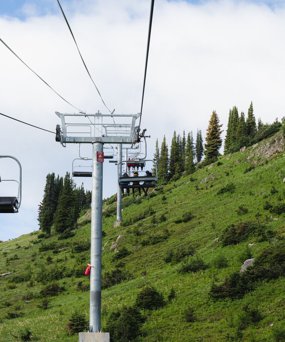 Chairlifts at Sunshine Village in Banff National Parks